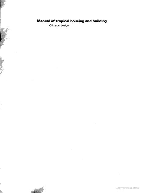 Manual for Tropical Housing and Building - Manual of tropical housing ...