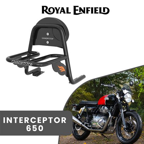 Buy Toprack with Backrest & Parcel Shelf for Royal Enfield Interceptor ...