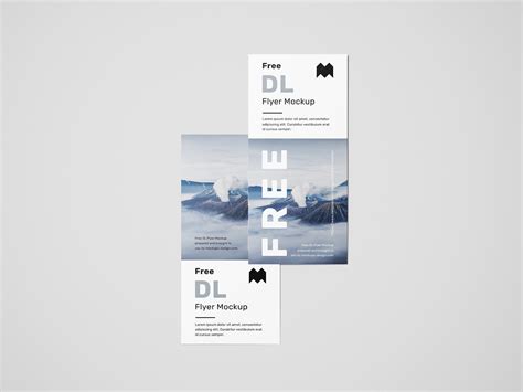 Free DL Flyer Mockup PSD Set (6 Renders) - PsFiles