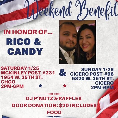 Benefit for Rico & Candy, 5820 W 35th St, Cicero, IL, 26 January 2025 ...