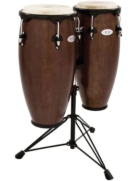 Toca Synergy Wood Conga Drum Set Percussion w Stand India | Ubuy