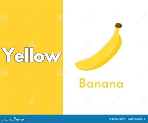 Yellow Color Picture with Example, Banana Yellow Color, Kids Learning ...
