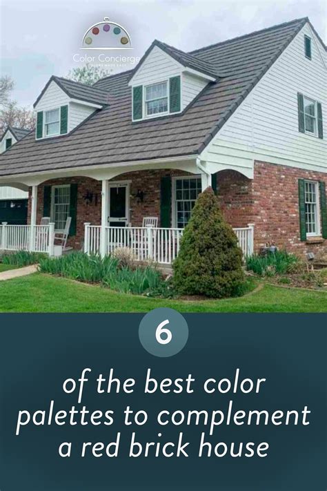 6 More Palettes for Red Brick Houses | Red brick house exterior, Brick ...