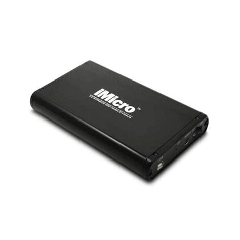iMicro IMBS35G-BK 3.5 inch USB2.0-SATA&IDE External Drive Enclosure ...