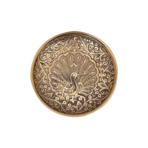 Giri - Brass Tray | Peacock Platter | Decorative Tray — Giri Trading ...