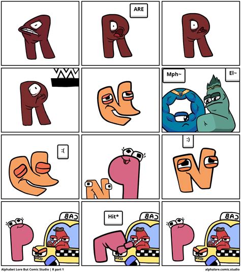 Alphabet Lore But Comic Studio | R part 1 - Comic Studio
