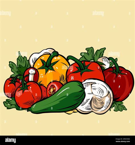 Several tomatoes Stock Vector Images - Alamy