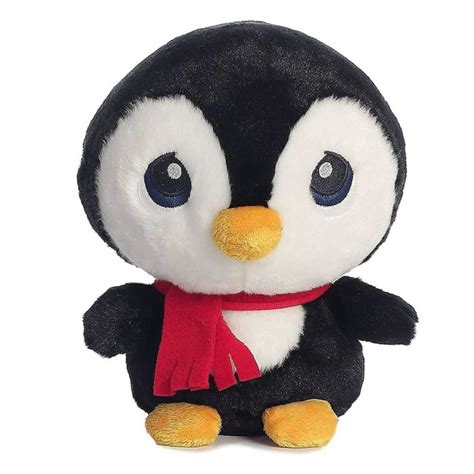 Buy Cute Stuffed Embroidered Eyes Baby Penguin Plush Animal Soft Toy ...