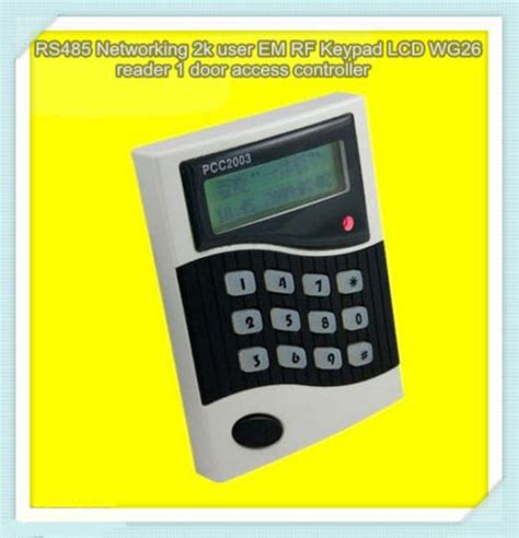 Buy RS485 Networking 2k user EM RFID Keypad LCD WG26 reader 1 door ...
