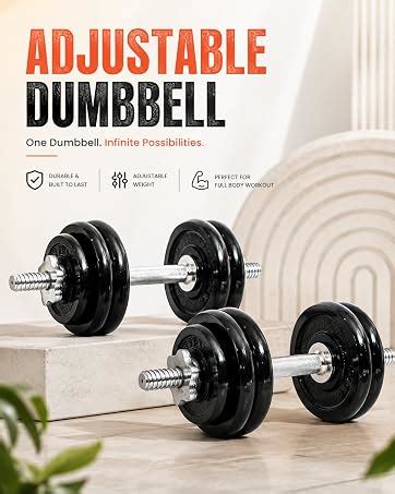 Buy JIMWALT JIMWALT Steel Dumbbells Ultracompact Adjustable Einzeln aus ...
