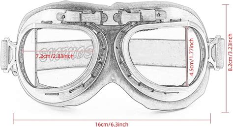 evomosa Motorcycle Goggles Vintage Pilot Style India | Ubuy