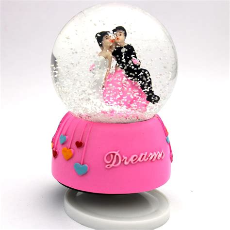 RedRoss Snow Globe | Couple Love Dreams| Flakes | Magical | Polyresin ...