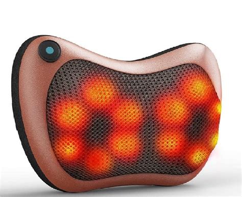 Electronic Portable Car Massage Pillow Massager Cushion Car Lumbar Neck ...