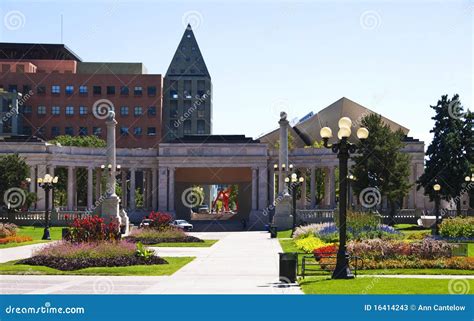 Civic Center Park in Denver Stock Image - Image of summer, cloudless ...