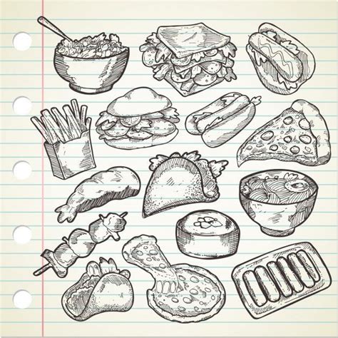 hand drawn food illustration