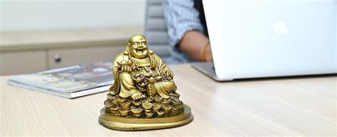 Buy HindCraft Buddha Idol – Feng Shui Figurine Laughing Buddha Sitting ...
