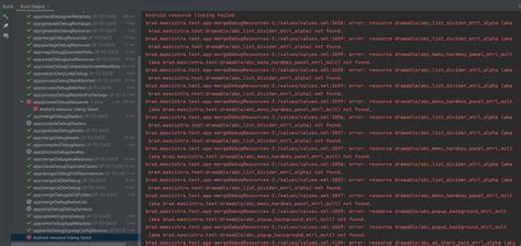 Image result for Android Resource Linking Failed Error