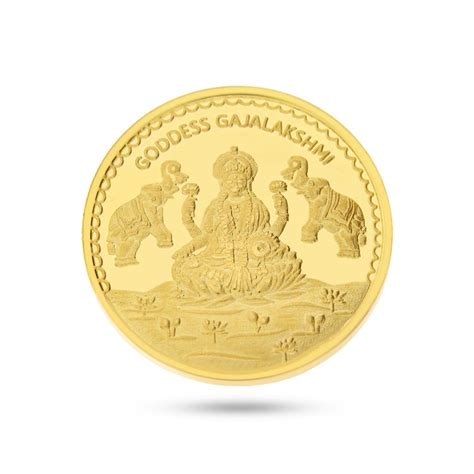 C.Krishniah Chetty Goddess Lakshmi 22k (916) 4 Gm Gold Coin : Amazon.in ...
