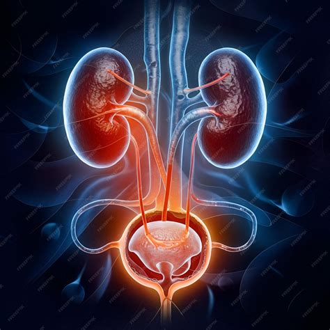 Detailed anatomy of the human urinary system kidneys bladder | Premium ...