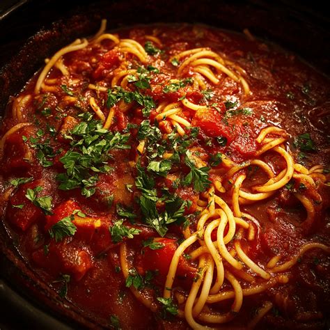 Easy Slow Cooker Spaghetti Casserole Recipe - Sophie's Touch