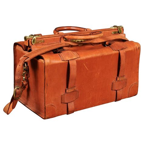 Vintage Brown Leather Briefcase Bag with Cheney Locks at 1stDibs ...