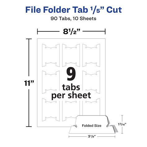 42 hanging file folder tabs printable