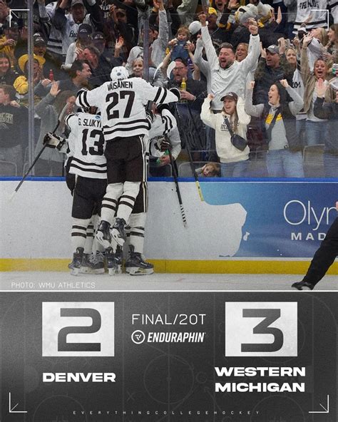 EVERYTHING COLLEGE HOCKEY | WESTERN MICHIGAN IS HEADED TO THE NATIONAL CHAMPIONSHIP ...