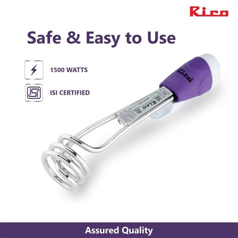 Shock Proof Immersion Rod 1500 Watts IR1412 - Rico Appliances– Rico India