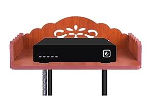 LAKHAJI Wooden Set Top Box Wall Shelf for Setup Box/WiFi Router/ac ...