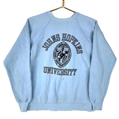 Vintage 1980s John Hopkins University Sweatshirt Crewneck Medium Made ...
