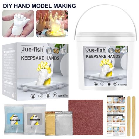 Buy HOTBEST Keepsake Hand Casting Kit DIY Plaster Statue Molding Kit ...