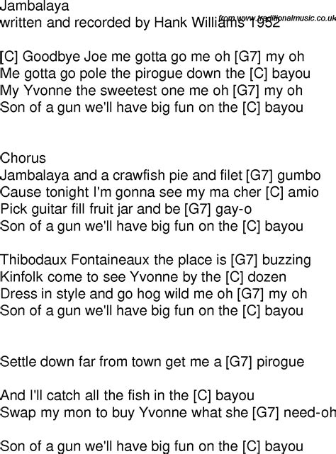 Jambalaya Song Guitar Chords at Kayla Clubbe blog