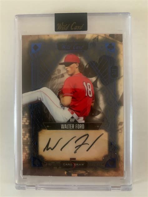 2024 Wild Card auto RC 1/1 Walter Ford Seattle Mariners | eBay