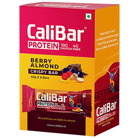 Buy Calibar Protein Bar Berry Almond Crisp Gofit 270 Gm Online At Best ...