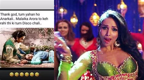 This hilarious meme mocking Malaika Arora's song 'Anarkali Disco Chali ...