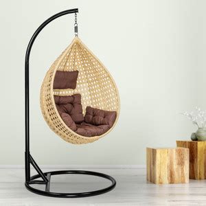 Swingzy Single Seater Iron Hanging Egg Swing Chair With Stand for Adult ...