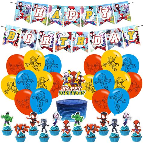 Spidey Party Supplies Spidey And His Amazing Friends Theme Birthday ...