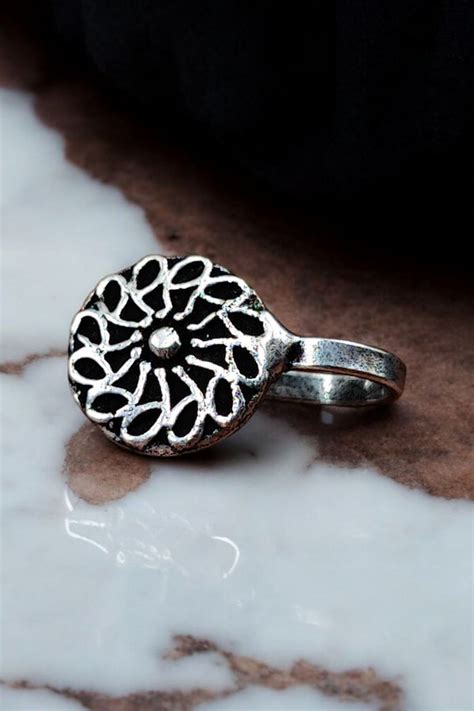 Non-Piercing Nosepin in Oxidised Silver Plated | Best Nose Accessories ...
