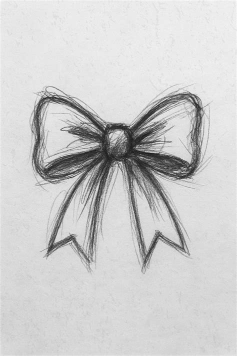 Cute and Easy Bow Drawing Simple Tutorial ️ | Cute drawings, Bow ...