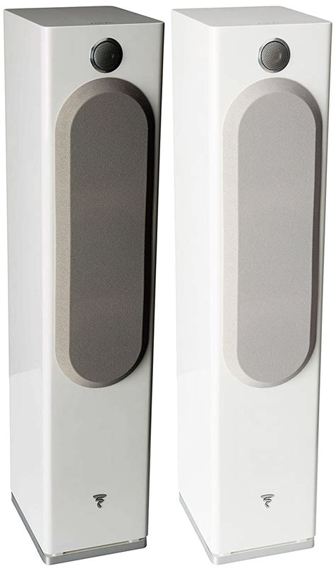 Focal - Easya Wireless Powered 2 1/2 Way Floorstanding Speakers - White ...