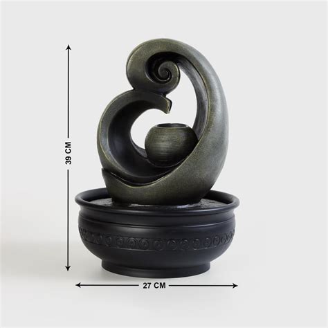 Buy Corsica Cascade Polyresin Modern Fountain - 27x27x39cm from Corsica ...