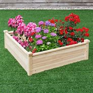 Image result for Wooden Raised Garden Bed Planter