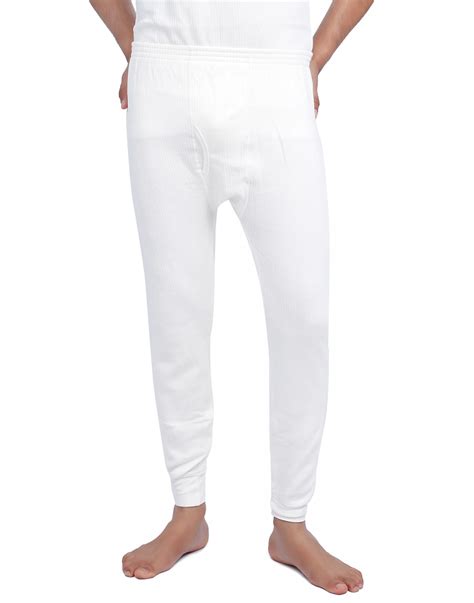 Shop Men Cotton Long John White at Woollen Wear