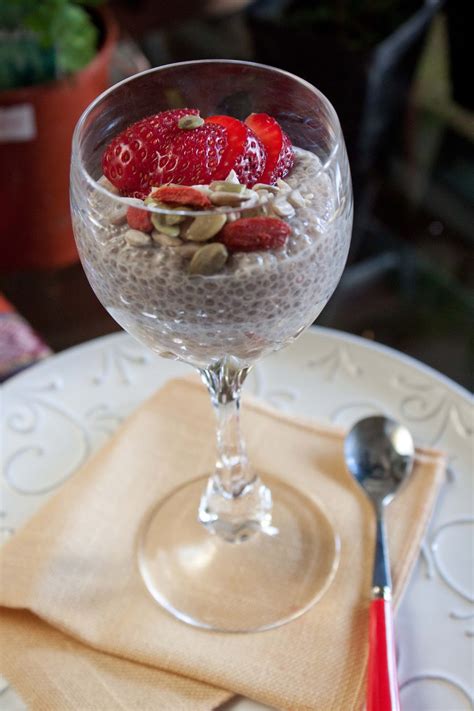 Fat and Happy Blog: Coconut Chia Seed Pudding with Nuts and Berries