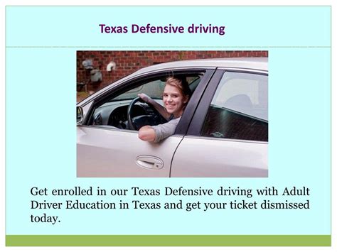 PPT - Texas Adult Driver Education PowerPoint Presentation, free ...