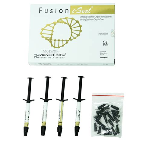 Prevest Fusion I-Seal Pack of 4 X 2g Syringe | Light Cure Glass Ionome ...