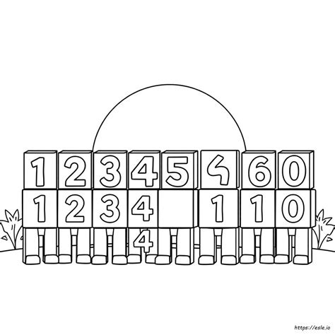 Numberblocks 1-20 Páginas Para Colorear