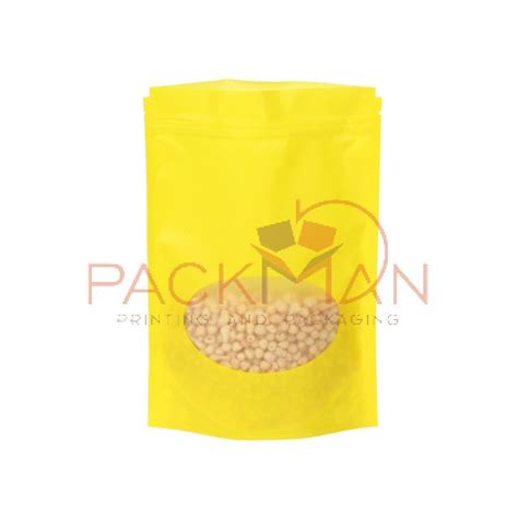 6 x 9 Inches MATTE Finish Oval Window Stand Up Pouch Online in India ...