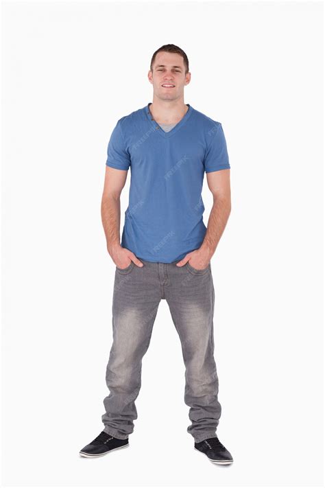 Premium Photo | Portrait of a smiling man standing up