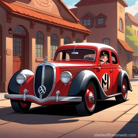 hitler as an car character in pixar cars Prompts | Stable Diffusion Online